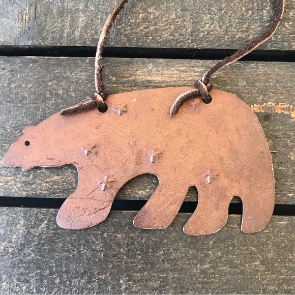 Brown Rustic Metal Ornaments Country Farmhouse Decor Bundle of 11 - Picture 13 of 14